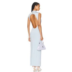 SEROYA Olive Gown in Powder Blue Size Medium